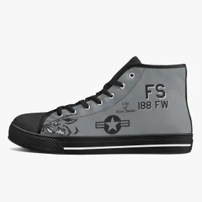 A-10 "Flying Razorbacks" High Top Canvas Shoes