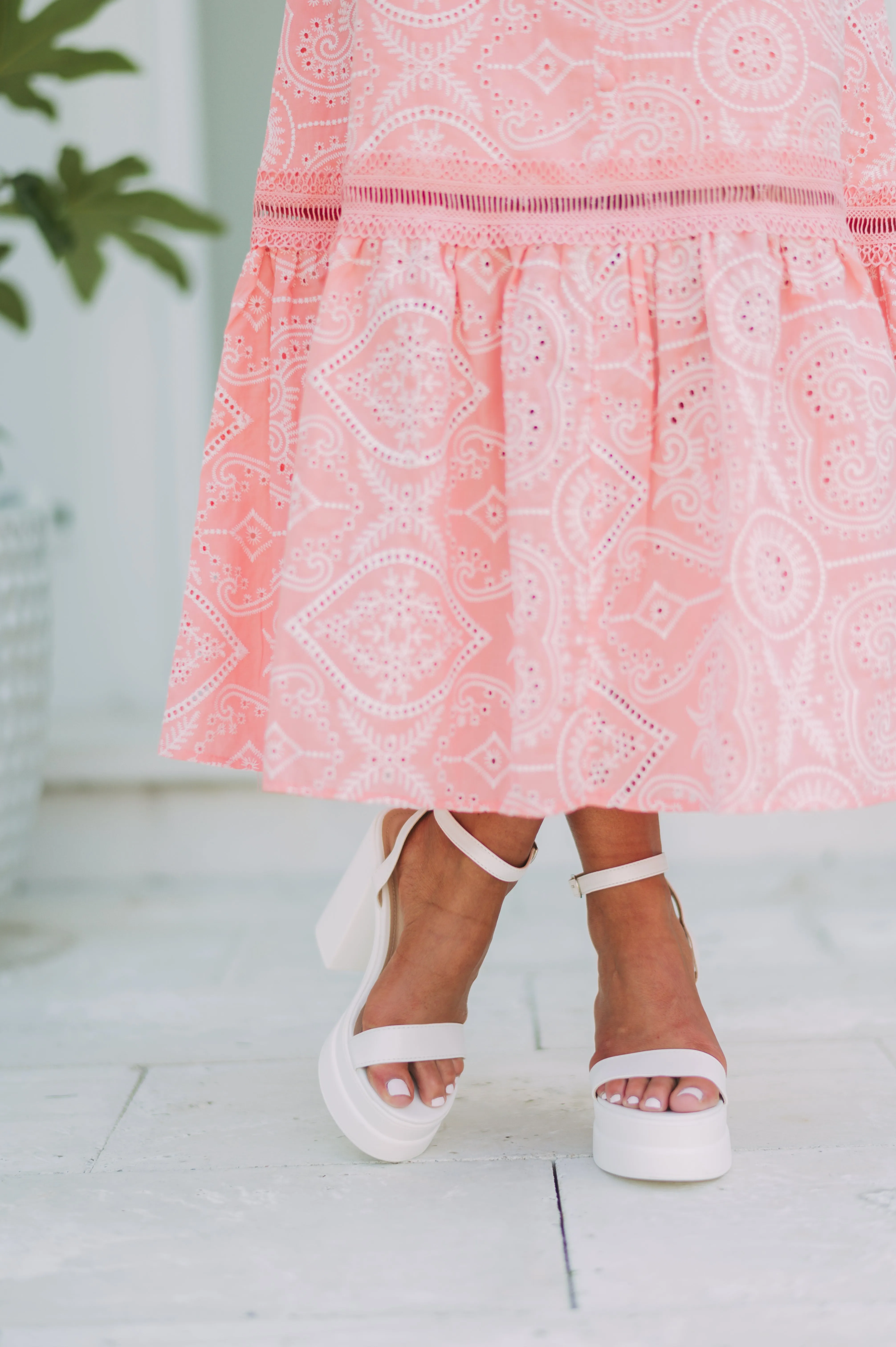 Amozae-Rou Platform Heels- White