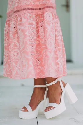 Amozae-Rou Platform Heels- White