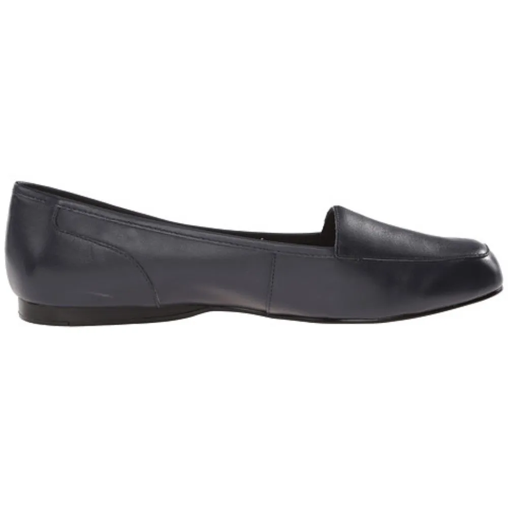 Bandolino Women's Liberty Navy Leather Loafer Flat