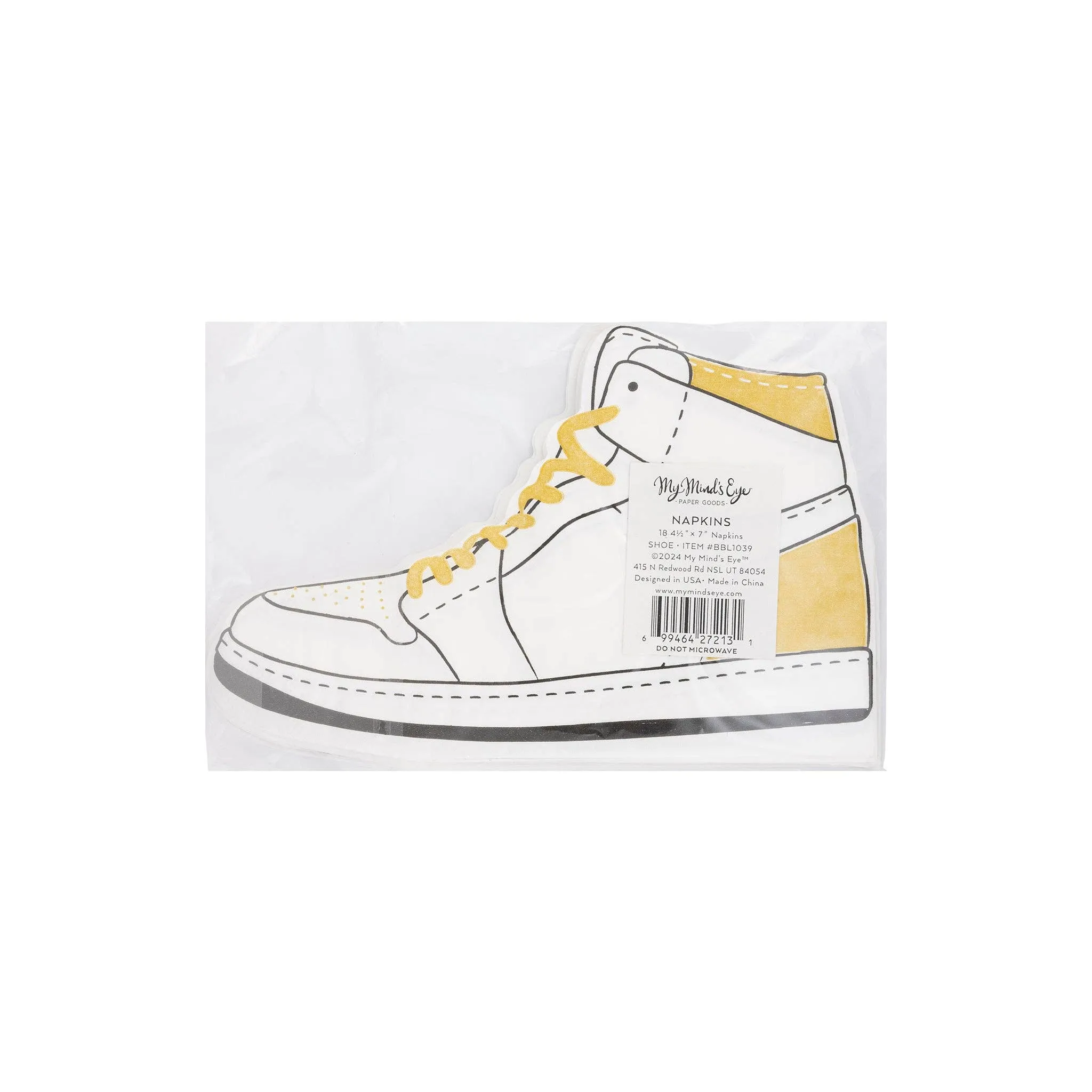 Basketball High-top Shoe Napkins - 18 pack