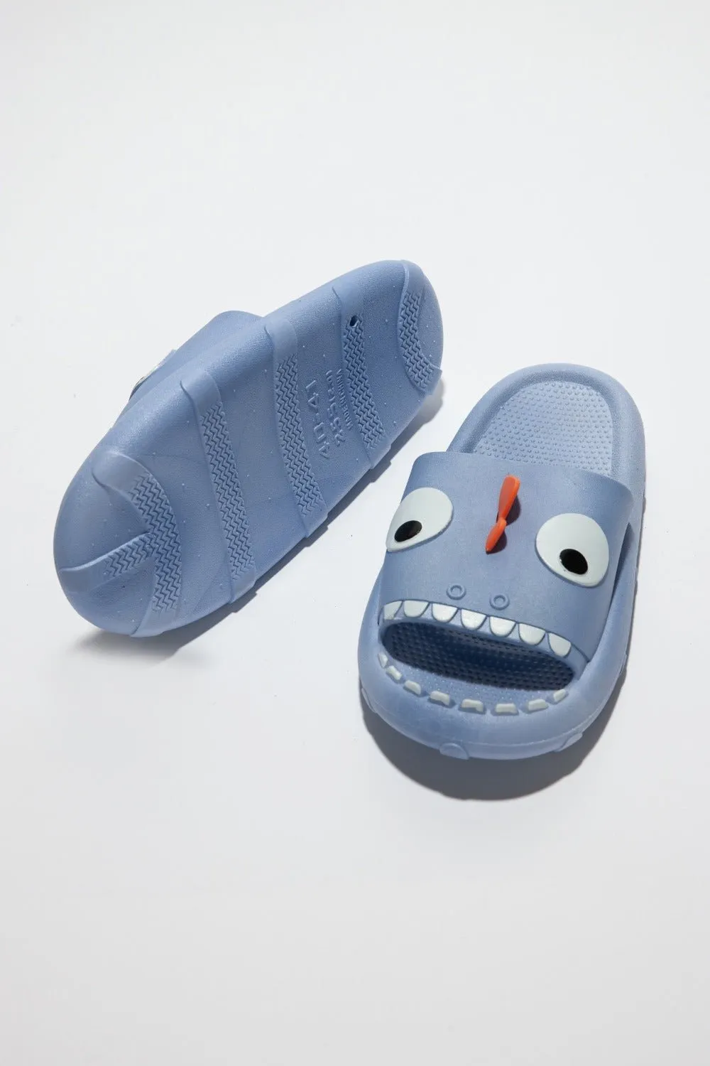 Blue Monster Pillow Cloud Slides