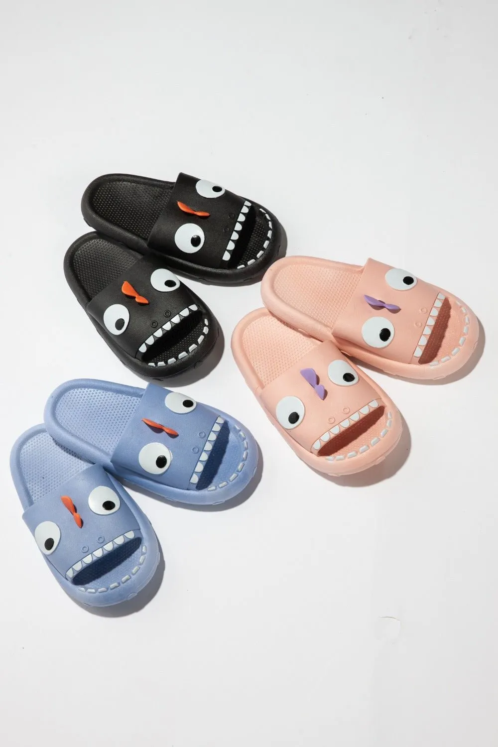 Blue Monster Pillow Cloud Slides