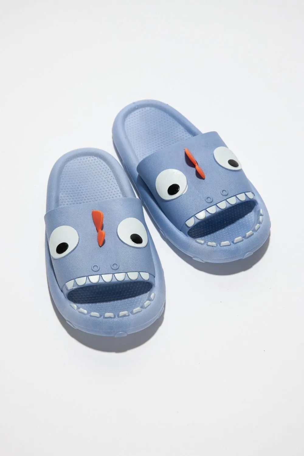 Blue Monster Pillow Cloud Slides