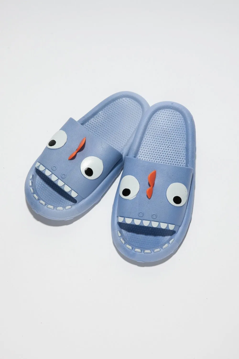 Blue Monster Pillow Cloud Slides