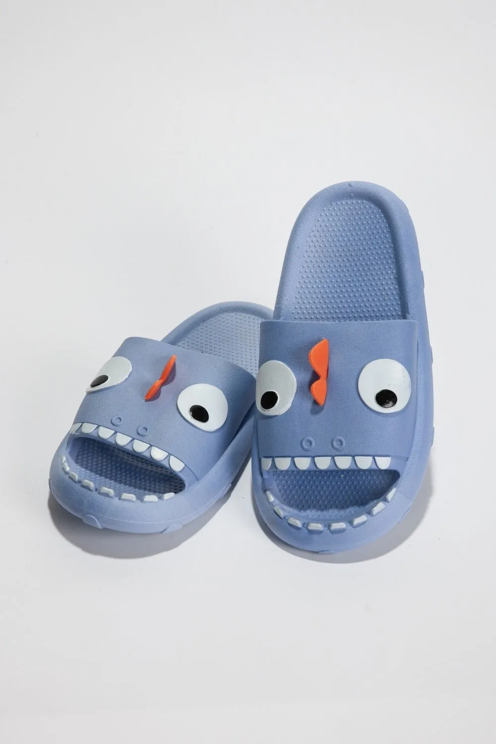 Blue Monster Pillow Cloud Slides