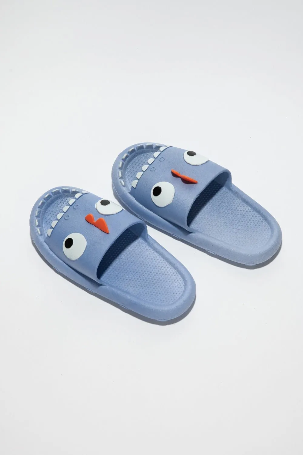 Blue Monster Pillow Cloud Slides