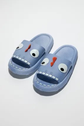 Blue Monster Pillow Cloud Slides