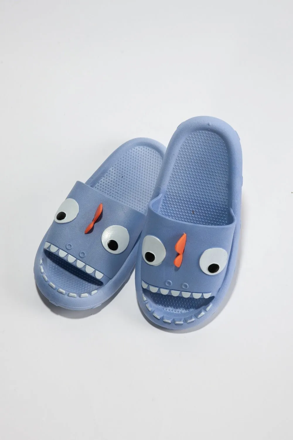 Blue Monster Pillow Cloud Slides
