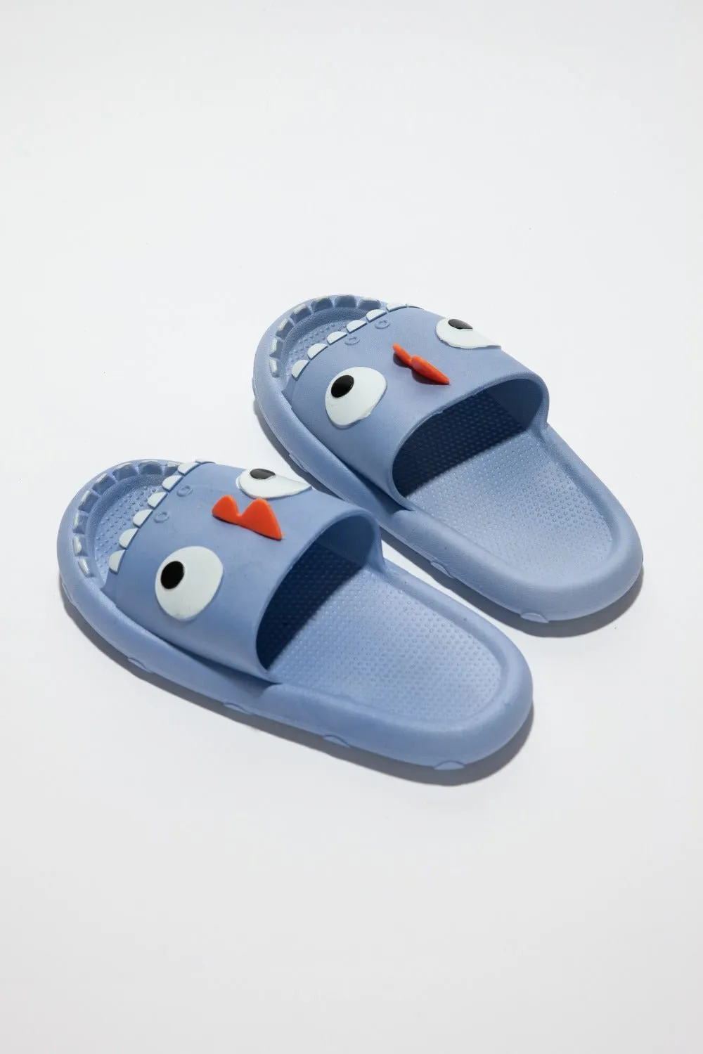 Blue Monster Pillow Cloud Slides