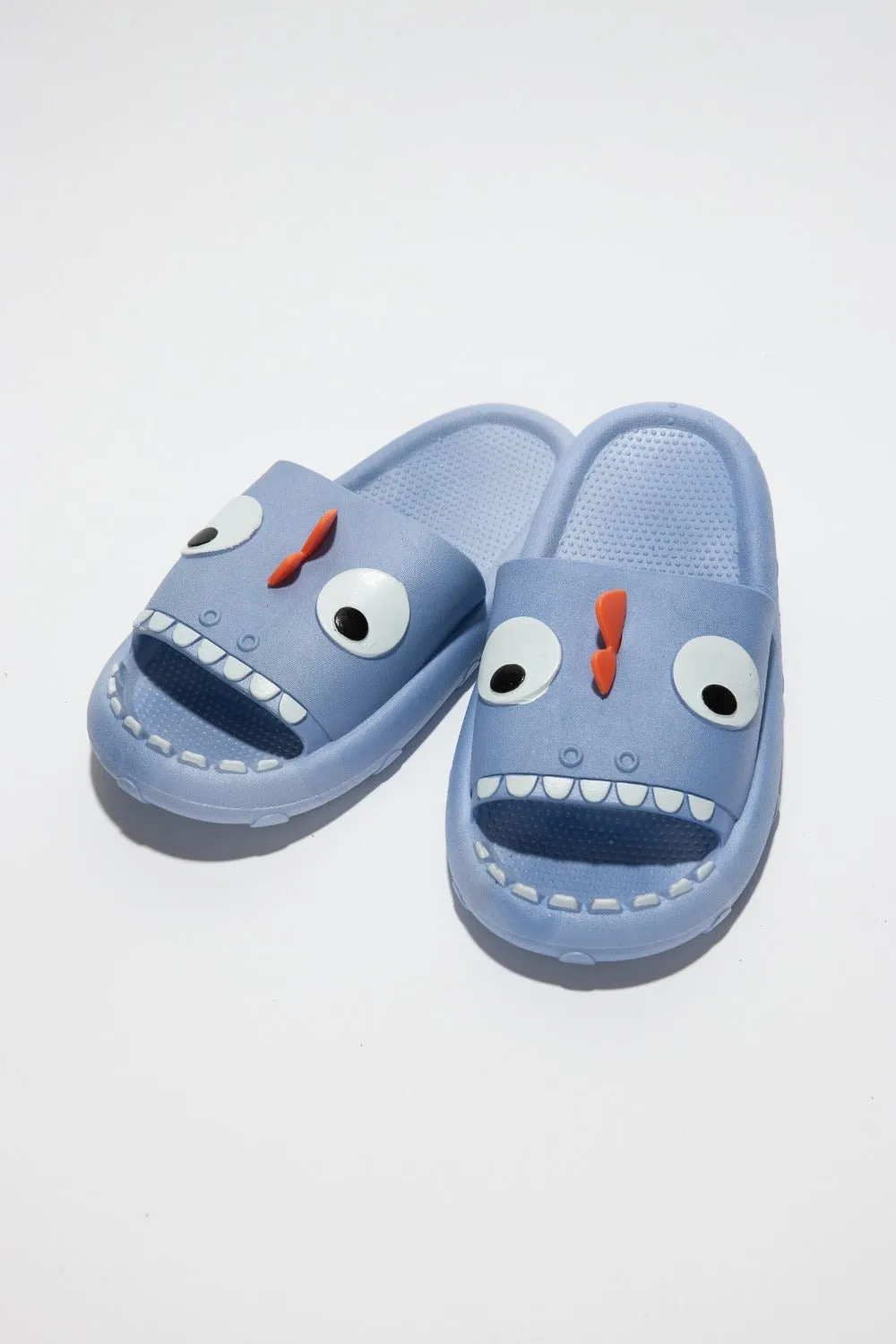 Blue Monster Pillow Cloud Slides