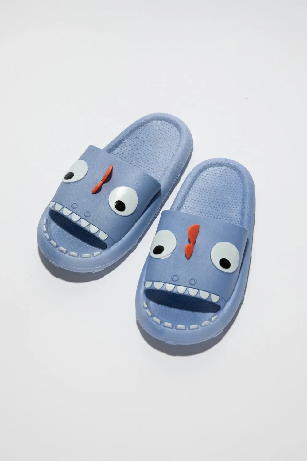 Blue Monster Pillow Cloud Slides