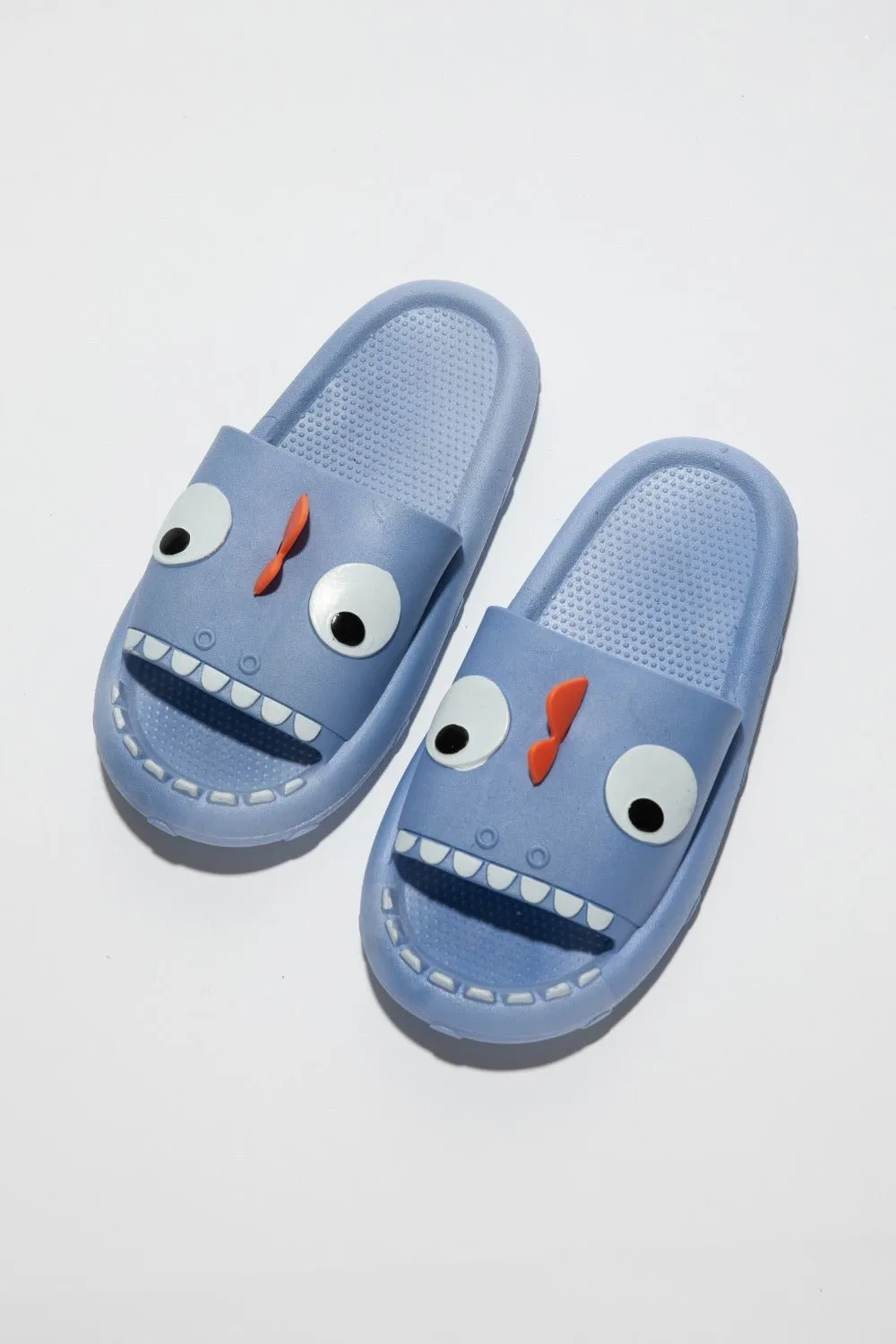 Blue Monster Pillow Cloud Slides