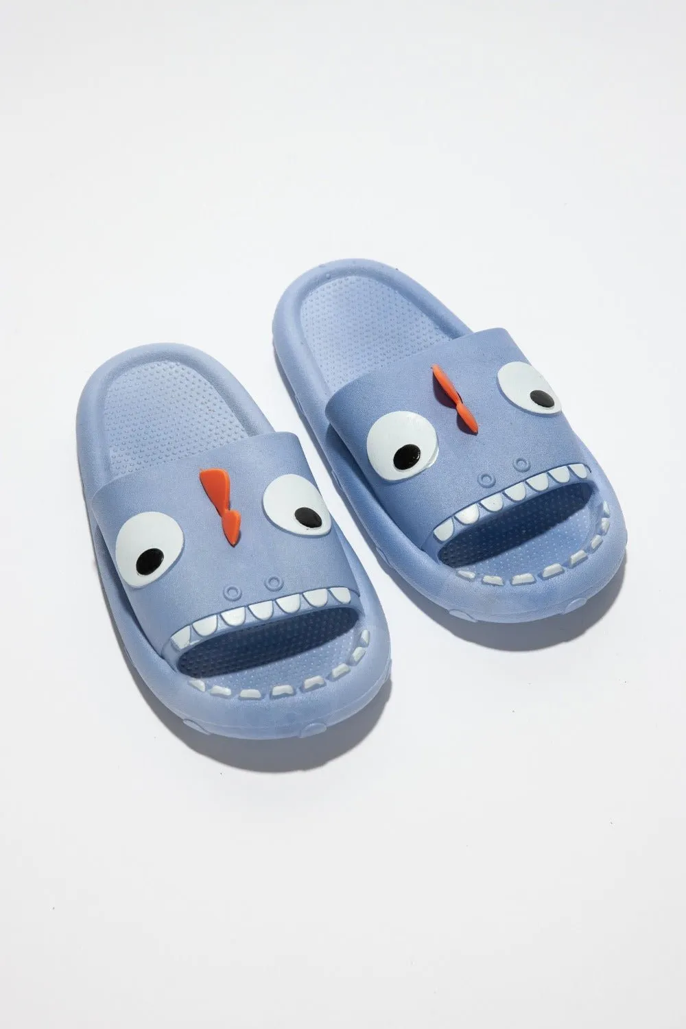 Blue Monster Pillow Cloud Slides