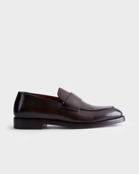 Brown Leather Torino Loafers