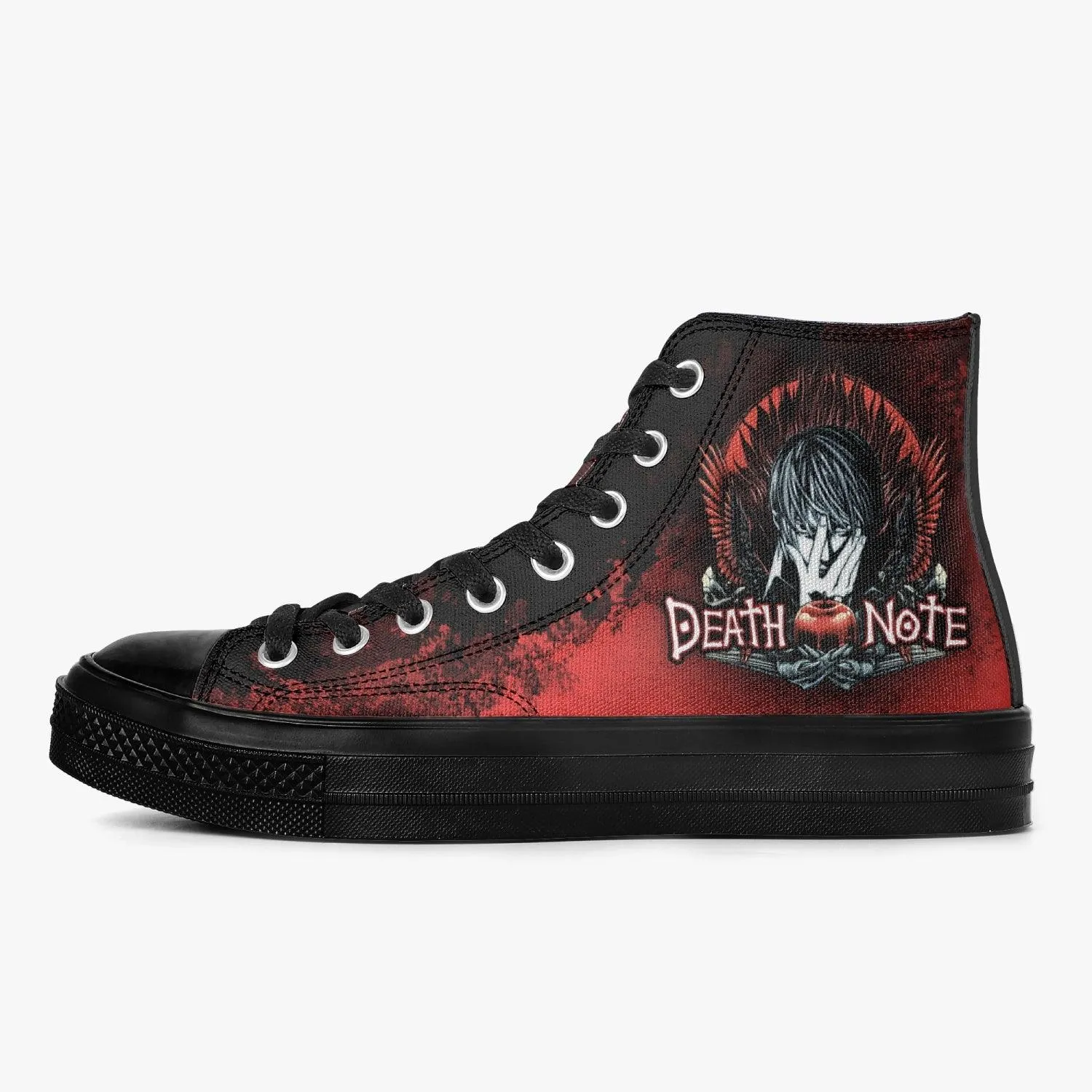 Death Note Red/Black A-Star High Anime Shoes