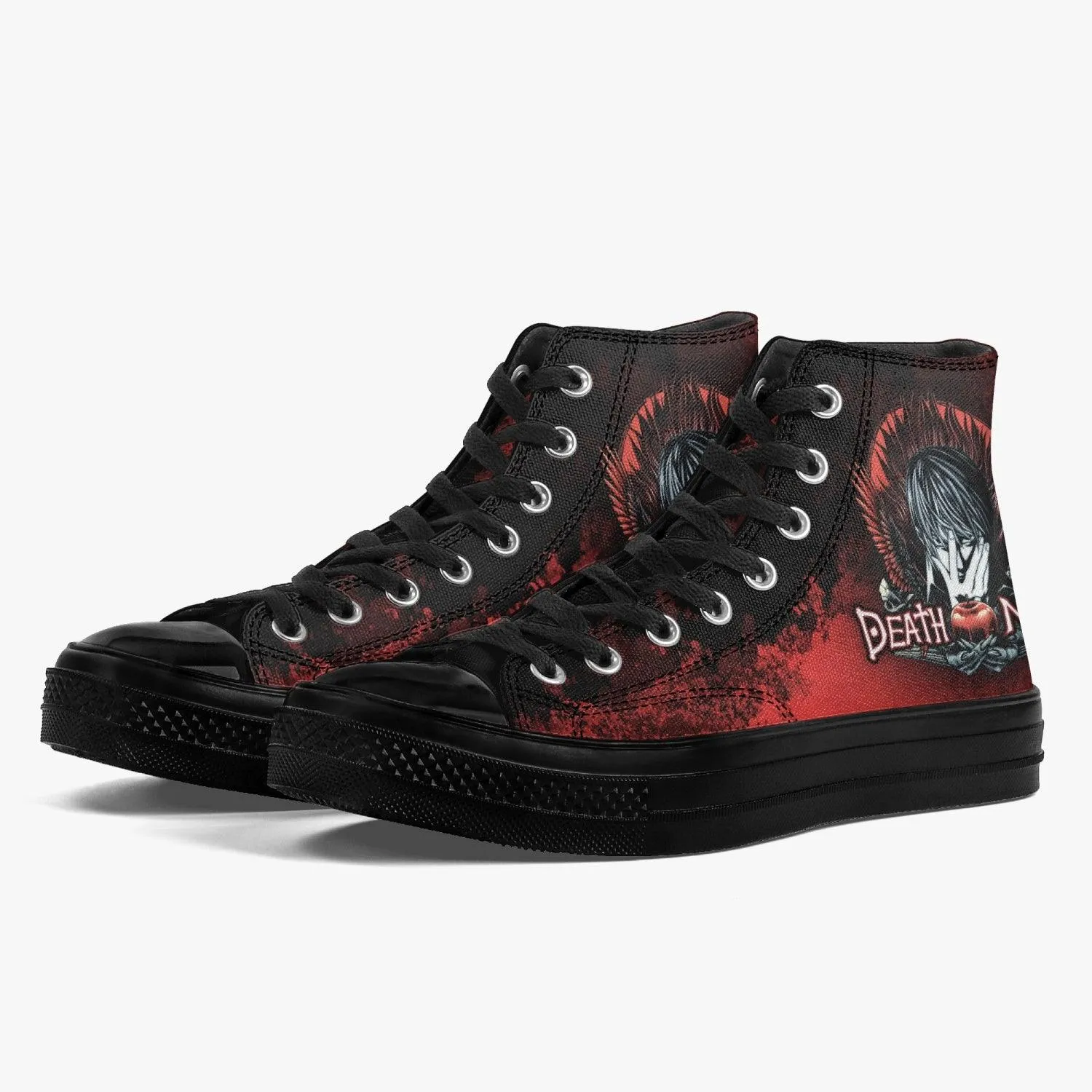 Death Note Red/Black A-Star High Anime Shoes
