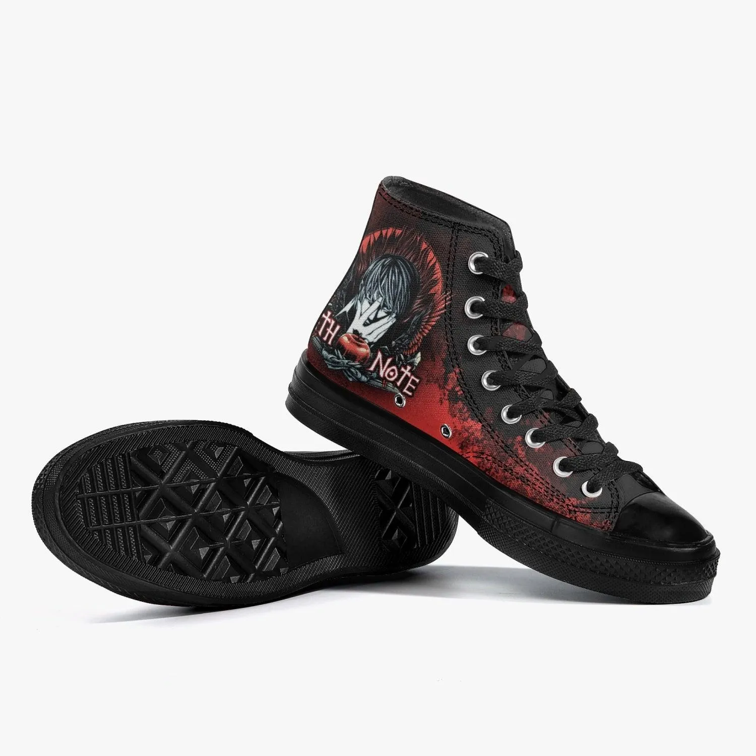 Death Note Red/Black A-Star High Anime Shoes