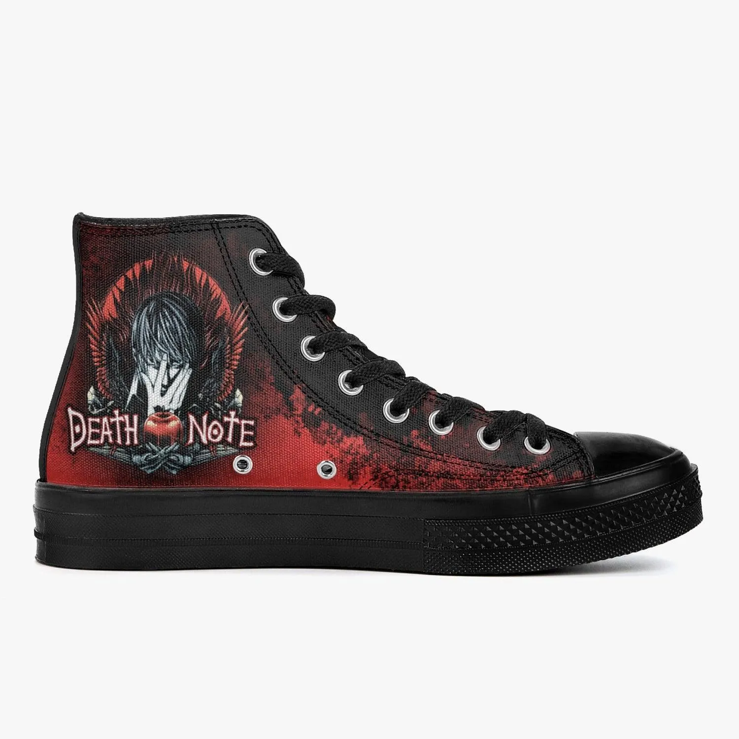 Death Note Red/Black A-Star High Anime Shoes