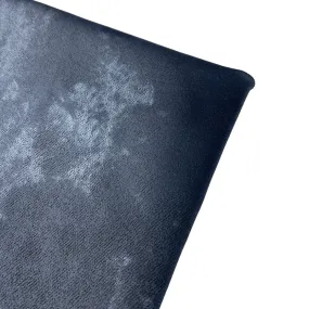 Distressed Coated Stretch Twill Canvas - Charcoal