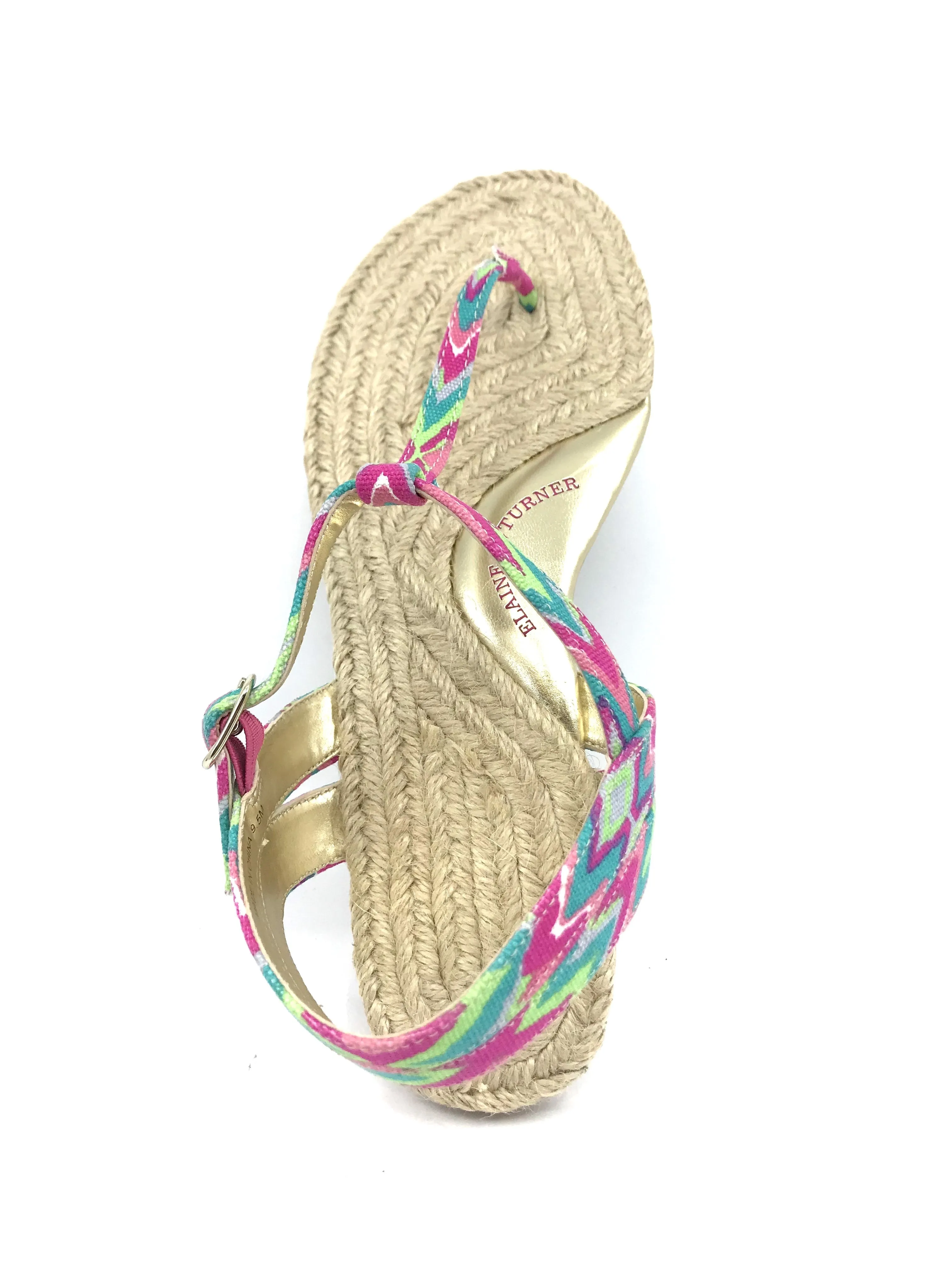 Emory Batik Print Fabric Elaine Turner Flat Sandal