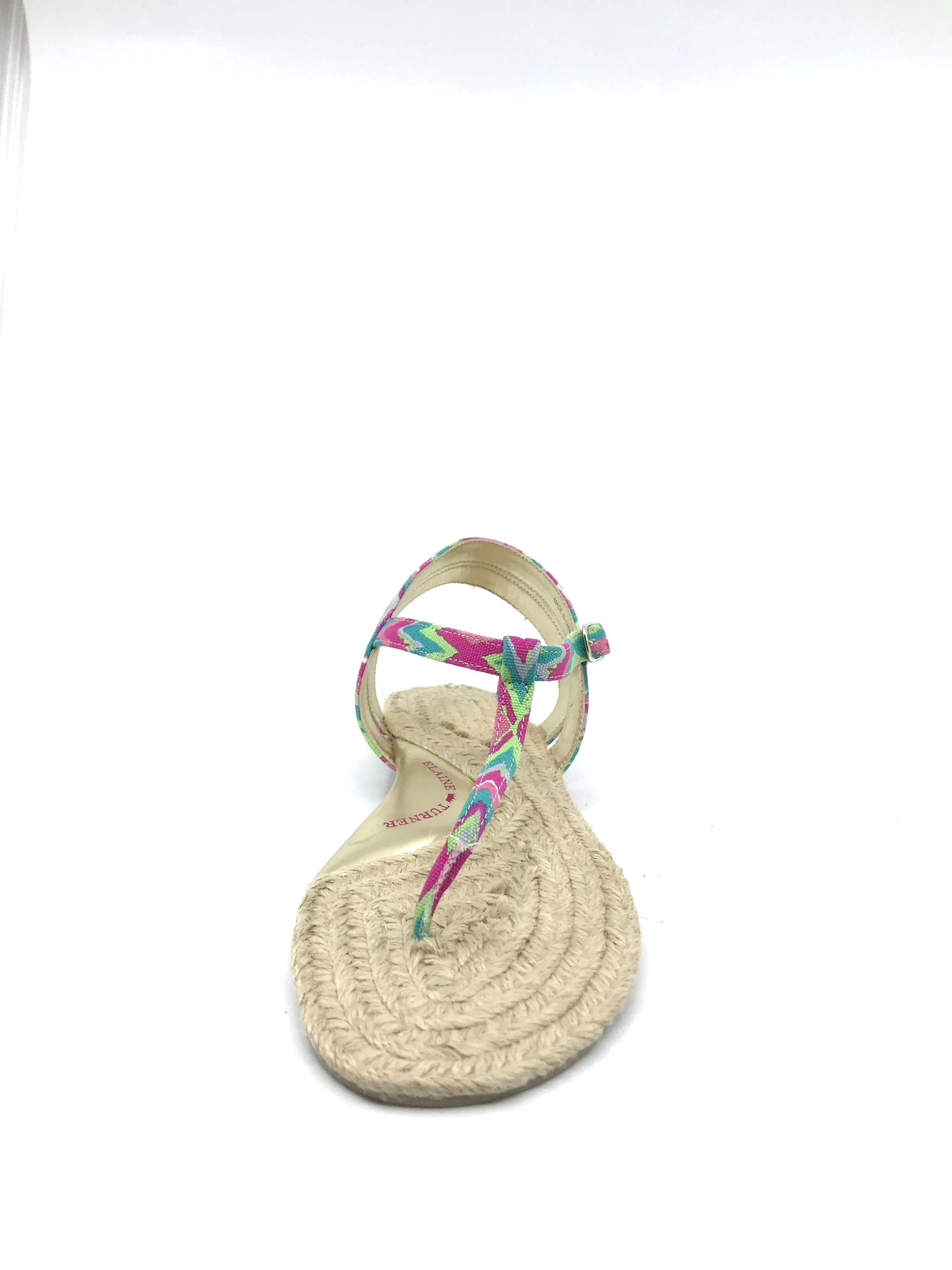 Emory Batik Print Fabric Elaine Turner Flat Sandal