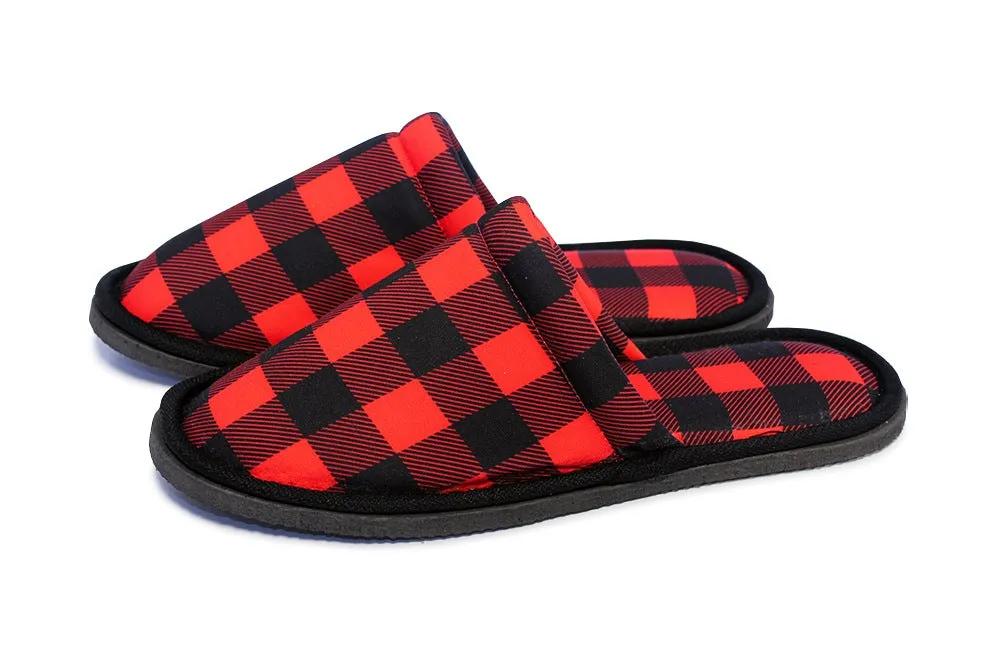 Gift Pack for Him Lumberjack Slippers and Pillow Case Pack Home Decor Pillow Cases Cushion Cover