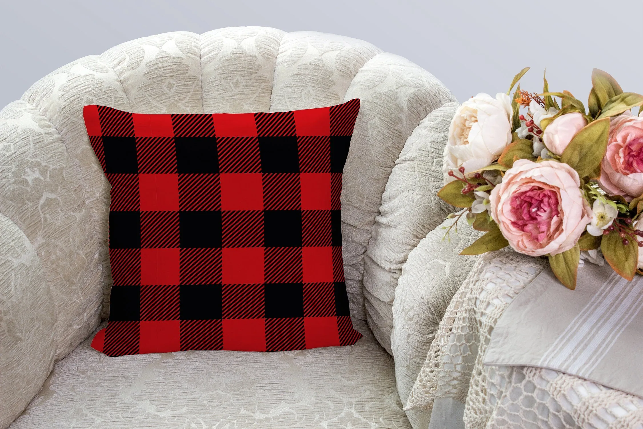 Gift Pack for Him Lumberjack Slippers and Pillow Case Pack Home Decor Pillow Cases Cushion Cover