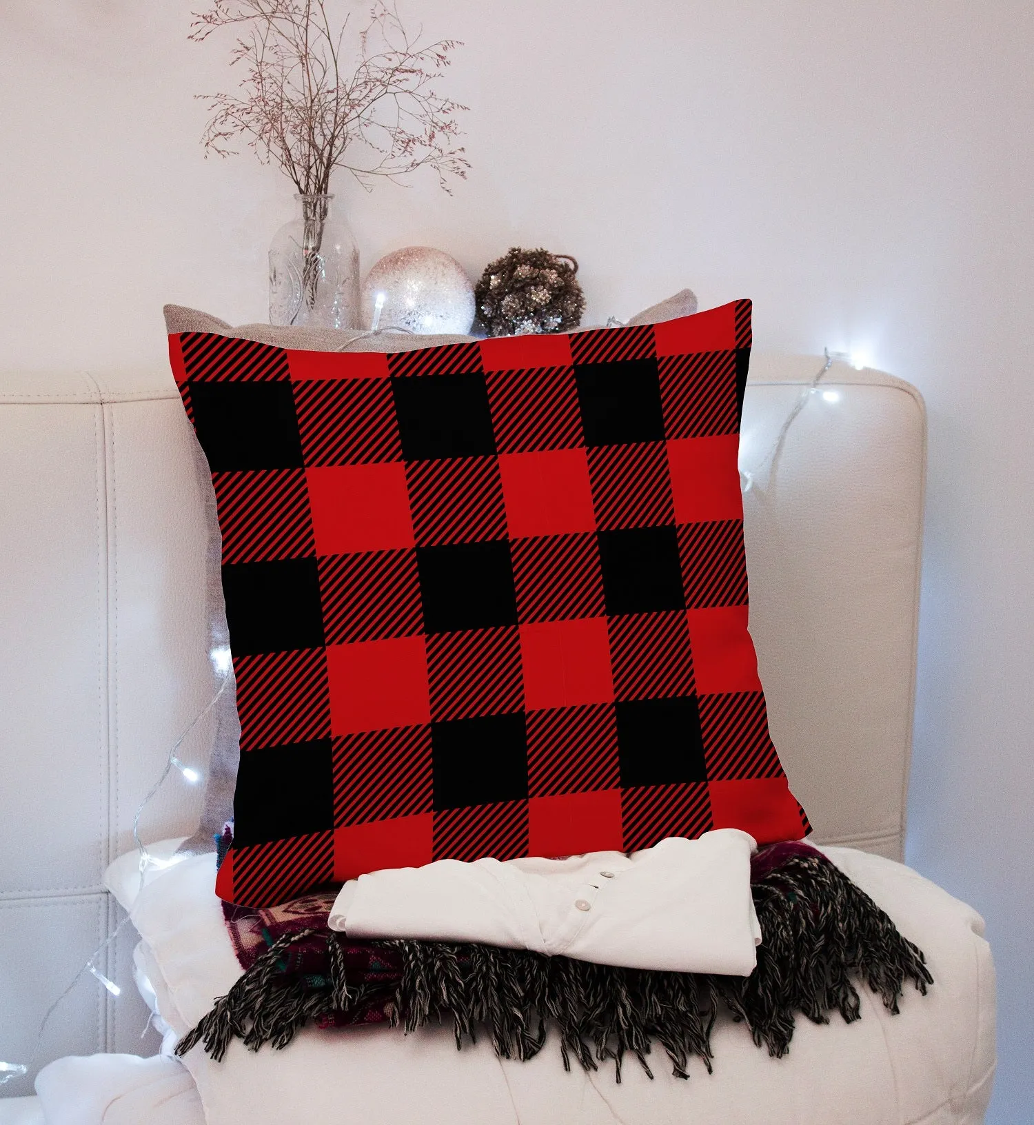 Gift Pack for Him Lumberjack Slippers and Pillow Case Pack Home Decor Pillow Cases Cushion Cover