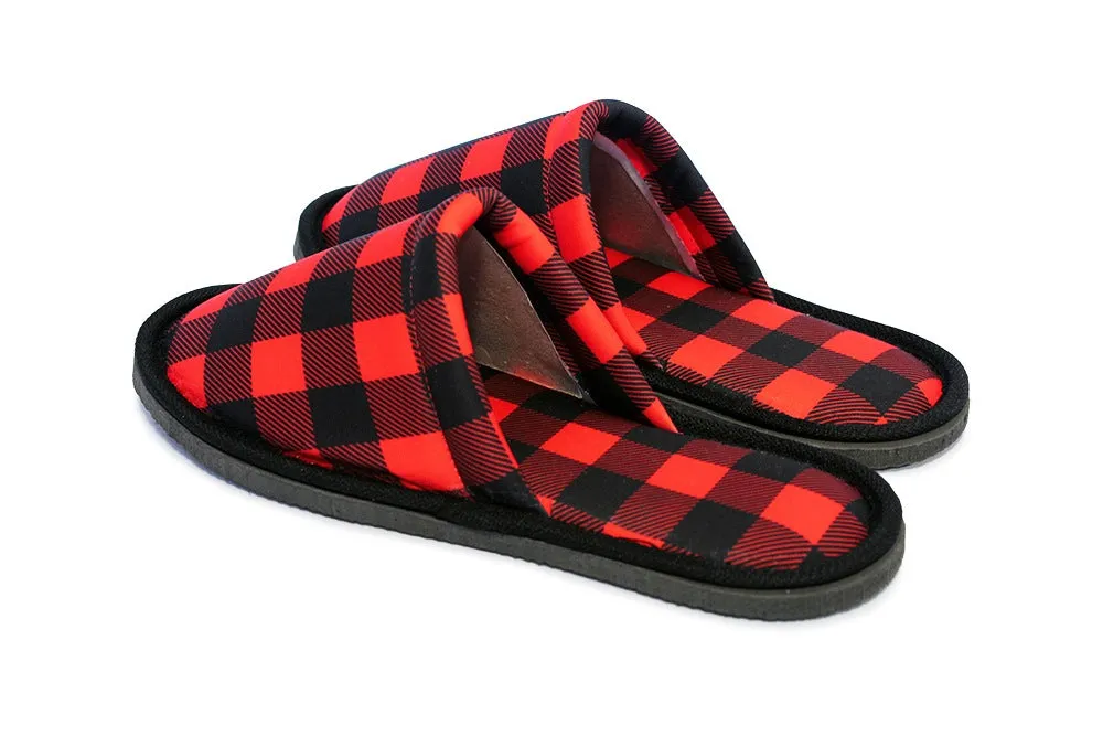Gift Pack for Him Lumberjack Slippers and Pillow Case Pack Home Decor Pillow Cases Cushion Cover