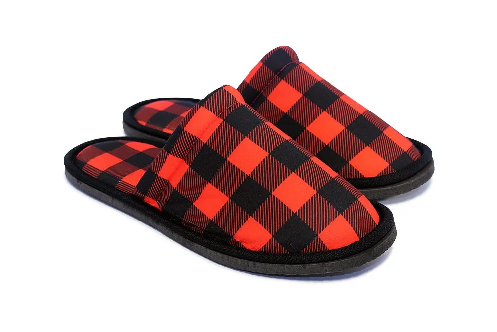 Gift Pack for Him Lumberjack Slippers and Pillow Case Pack Home Decor Pillow Cases Cushion Cover
