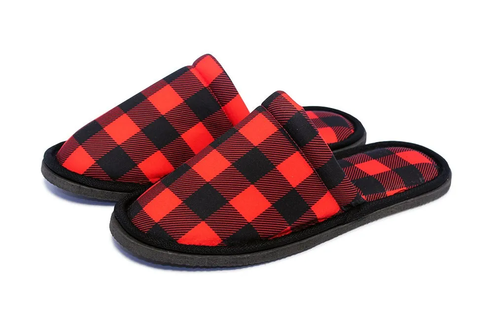 Gift Pack for Him Lumberjack Slippers and Pillow Case Pack Home Decor Pillow Cases Cushion Cover