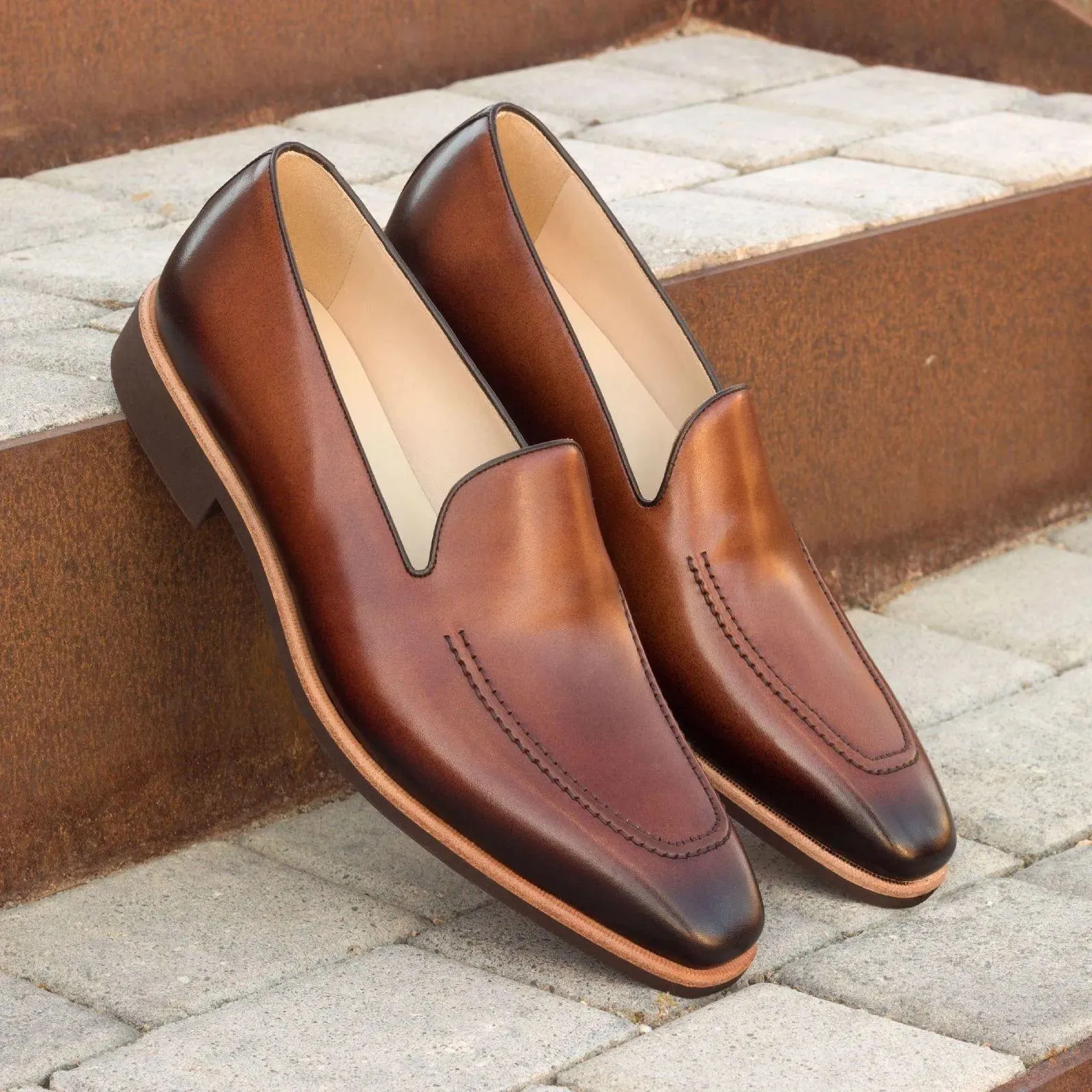 Gold Loafers