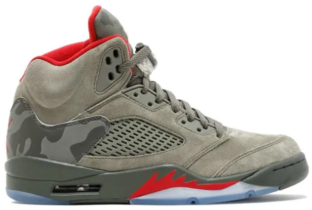 High Quality 2021 Arrival 5 Island Green international Flight Cement Blue Suede Basketball Shoes Men Sneakers Oreo Black Brown