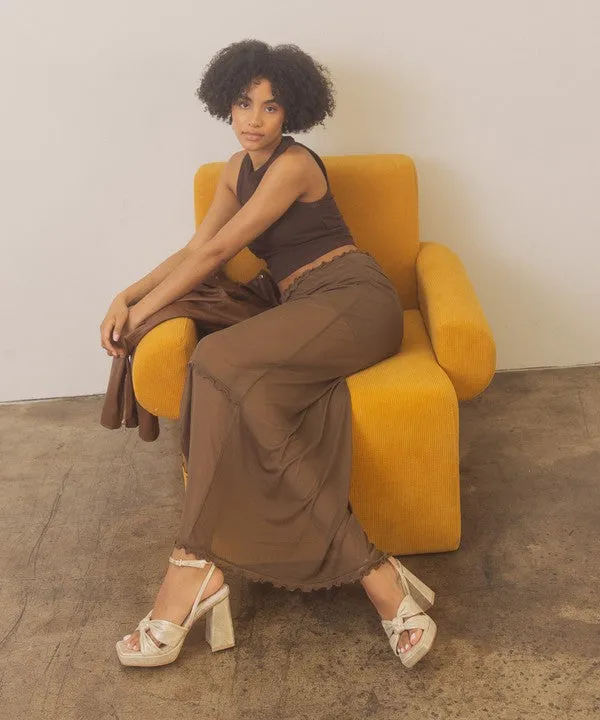 It's My Party Chic Knot Block Heel Platform Sandals