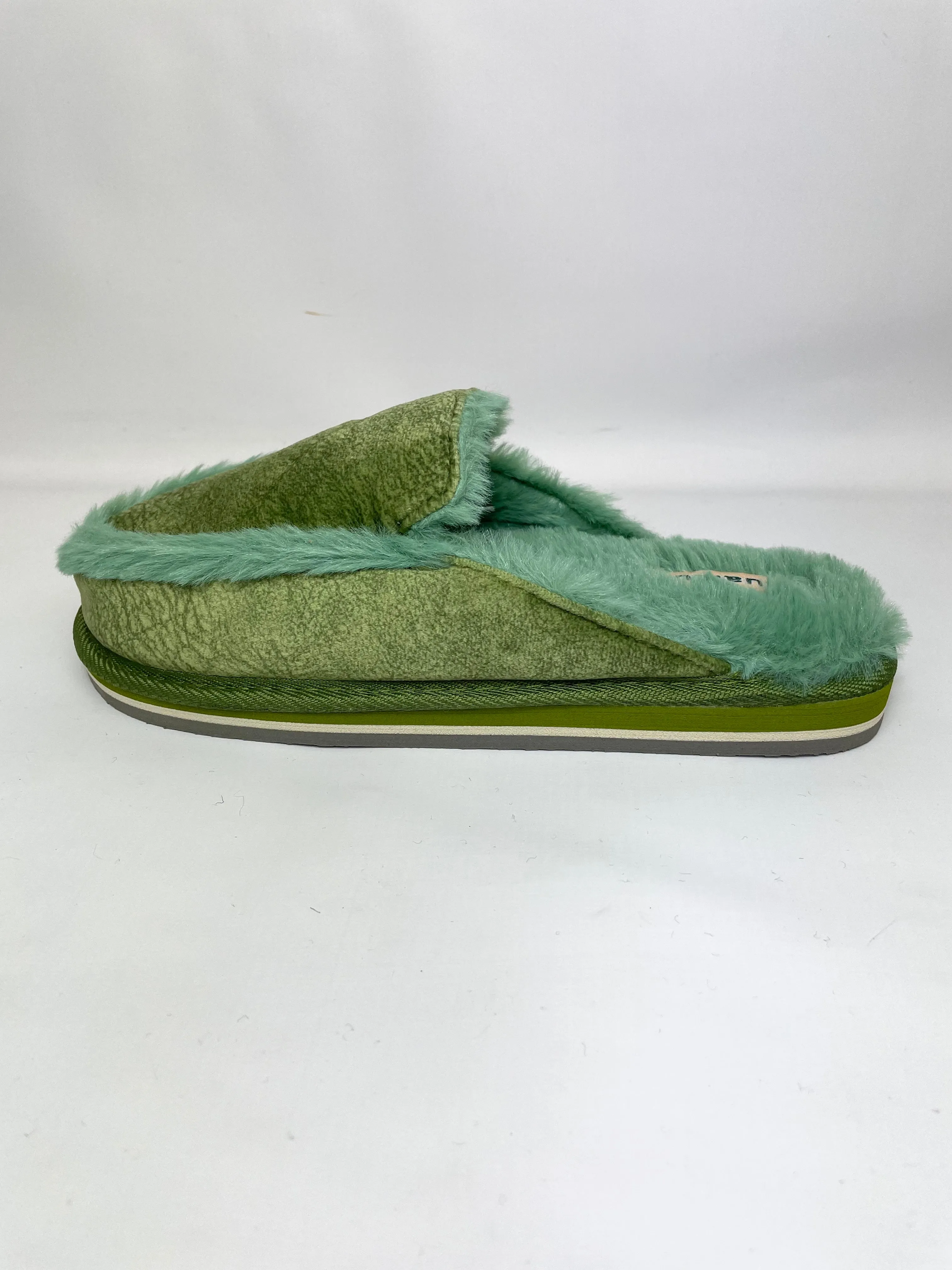 KuaiLu Women's Fuzzy Slippers in Green