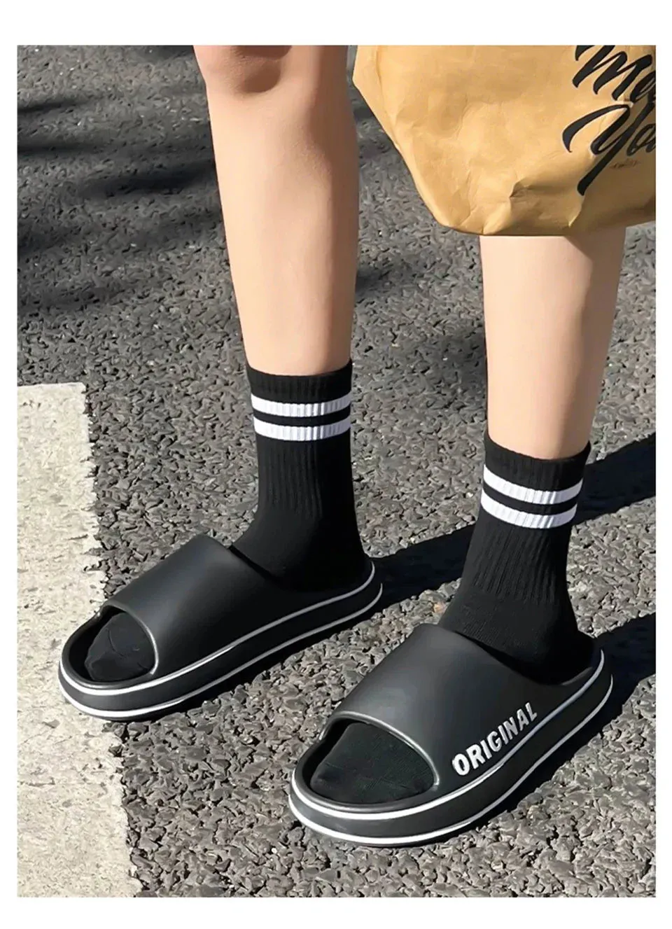 Ladies pillow slides Cloud slides Chunky slides Thick Sole Summer Beach Slides Bathroom Anti-Slip Slipper Soft Sandals
