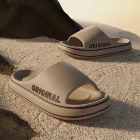Ladies pillow slides Cloud slides Chunky slides Thick Sole Summer Beach Slides Bathroom Anti-Slip Slipper Soft Sandals