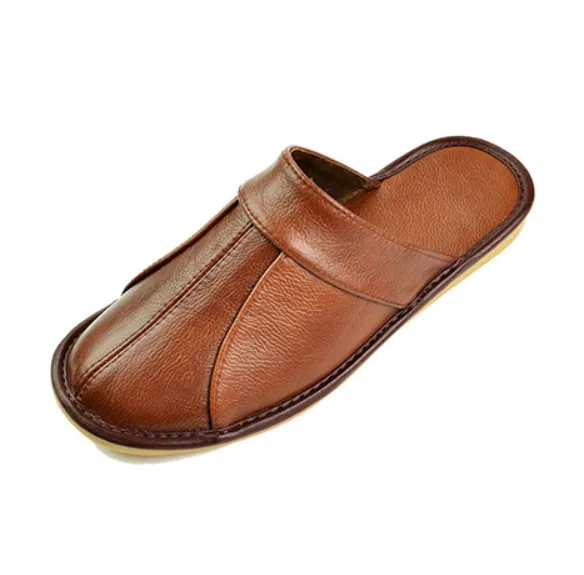 Men's Spring Soft Genuine Cow Leather Slippers