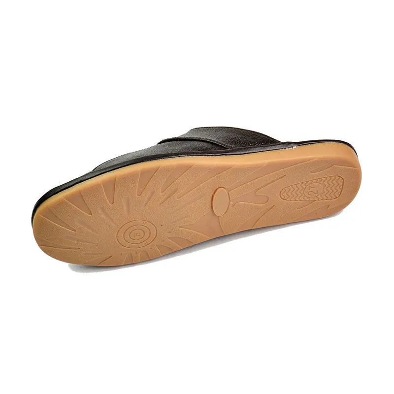 Men's Spring Soft Genuine Cow Leather Slippers