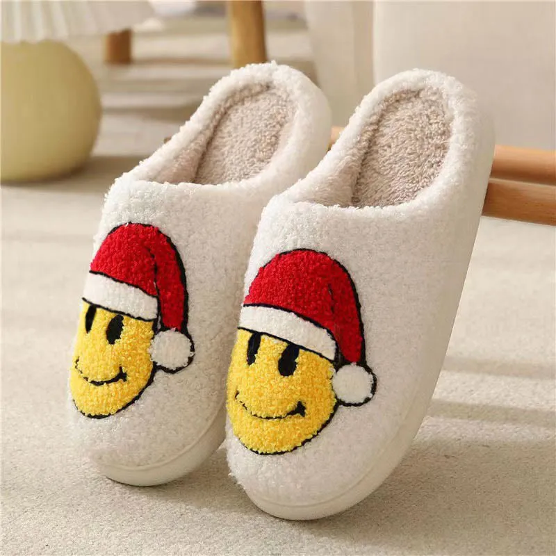 Plus Size Christmas Elements Slippers