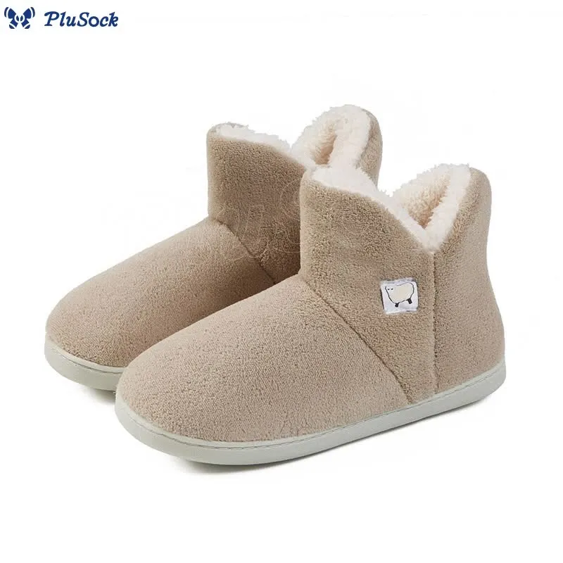 Plus Size High Top Thickening Slippers