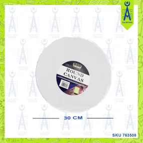 SSB STRETCHED  ROUND SHAPE CANVAS 280GSM 30CM