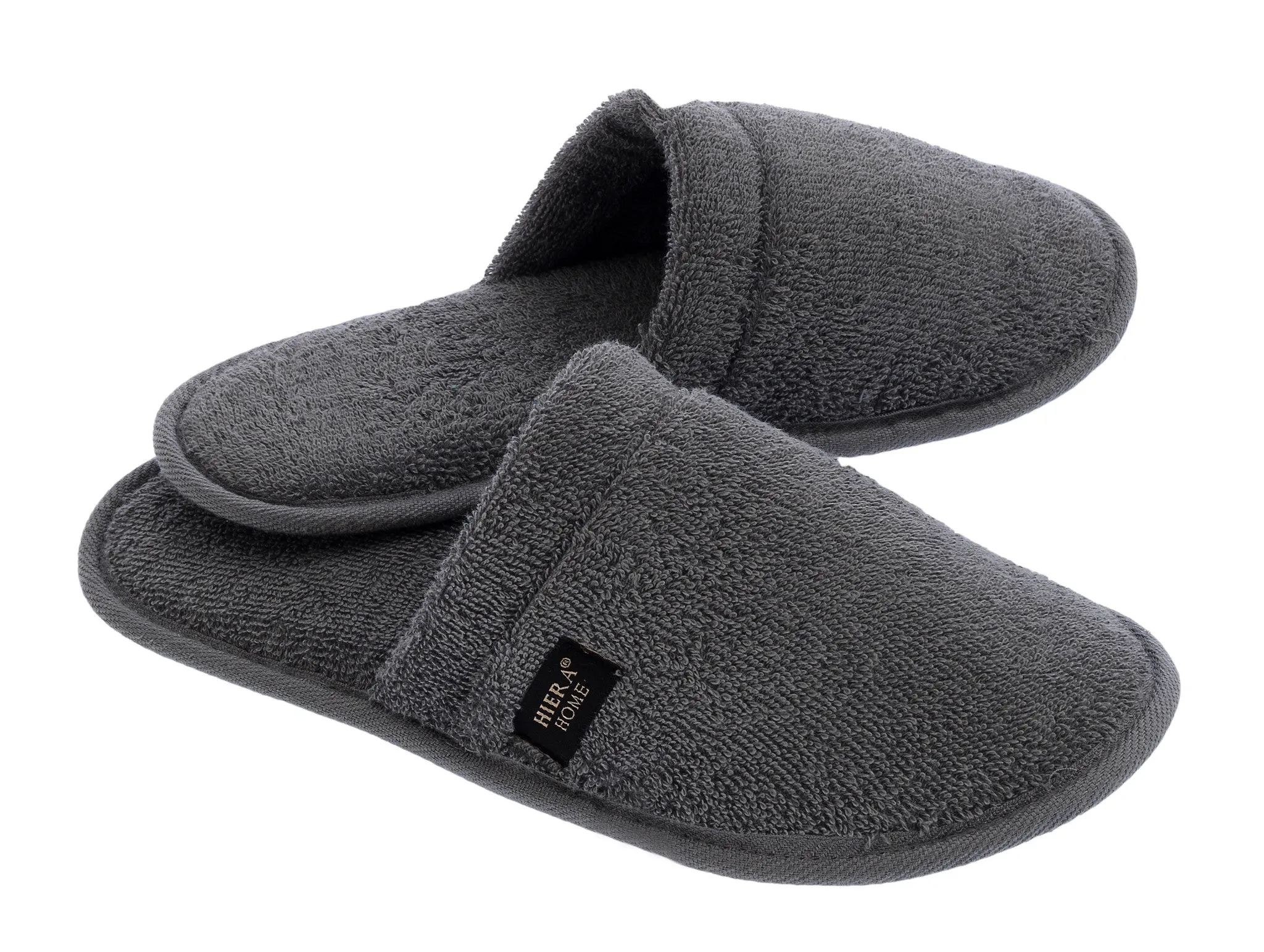 Terry Soft Slippers, Grey
