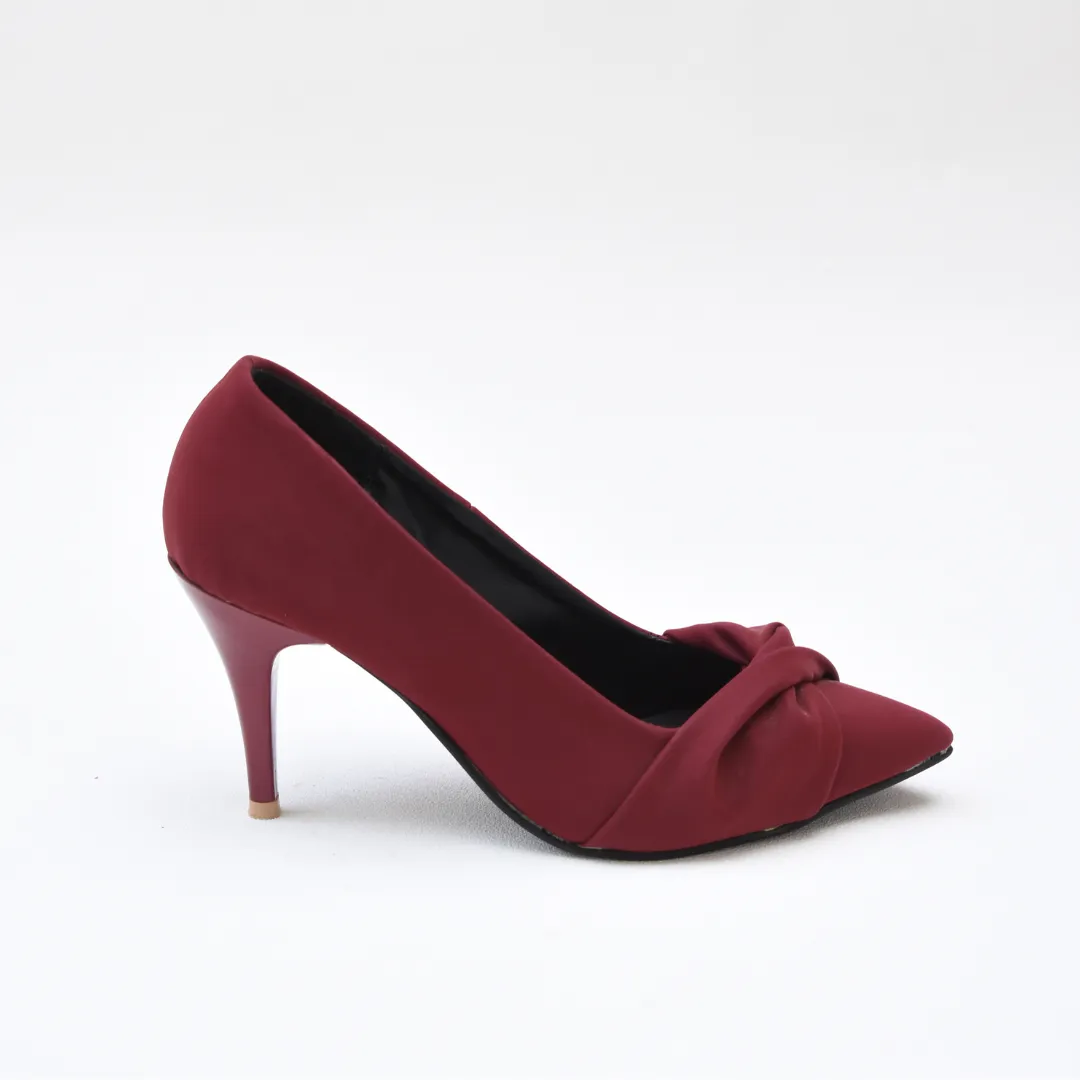 Wrap Heels Maroon