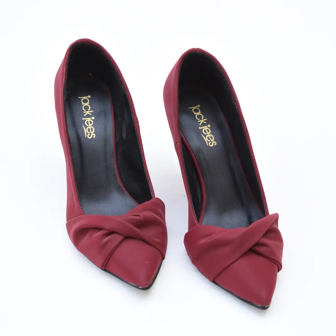 Wrap Heels Maroon